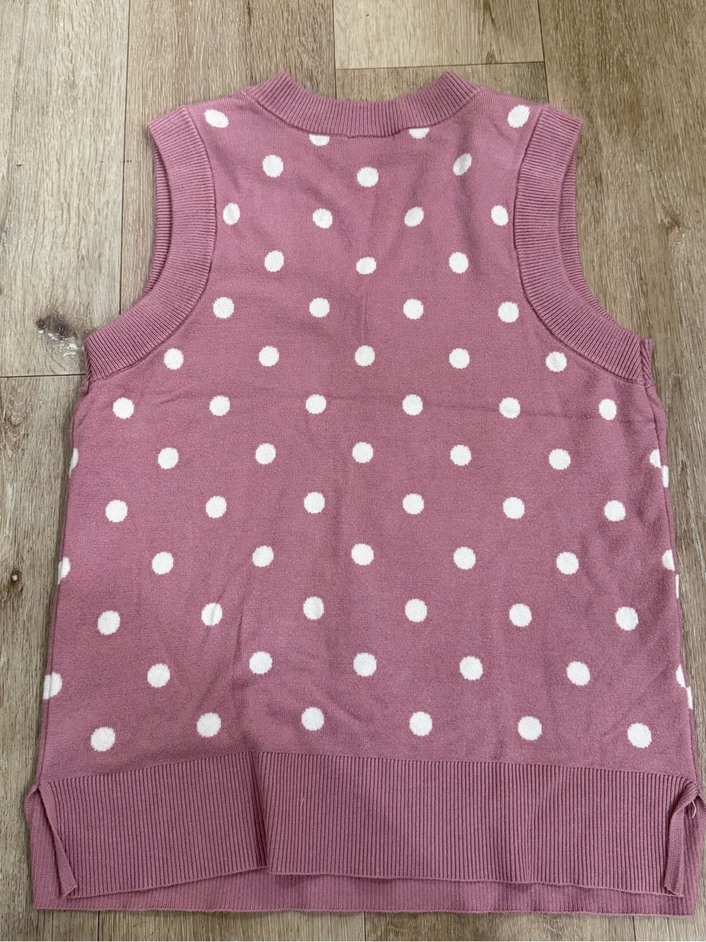 Her Universe Pink Polka Dot Sleeveless Sweater Vest with Little Bo peep - Picture 4 of 4